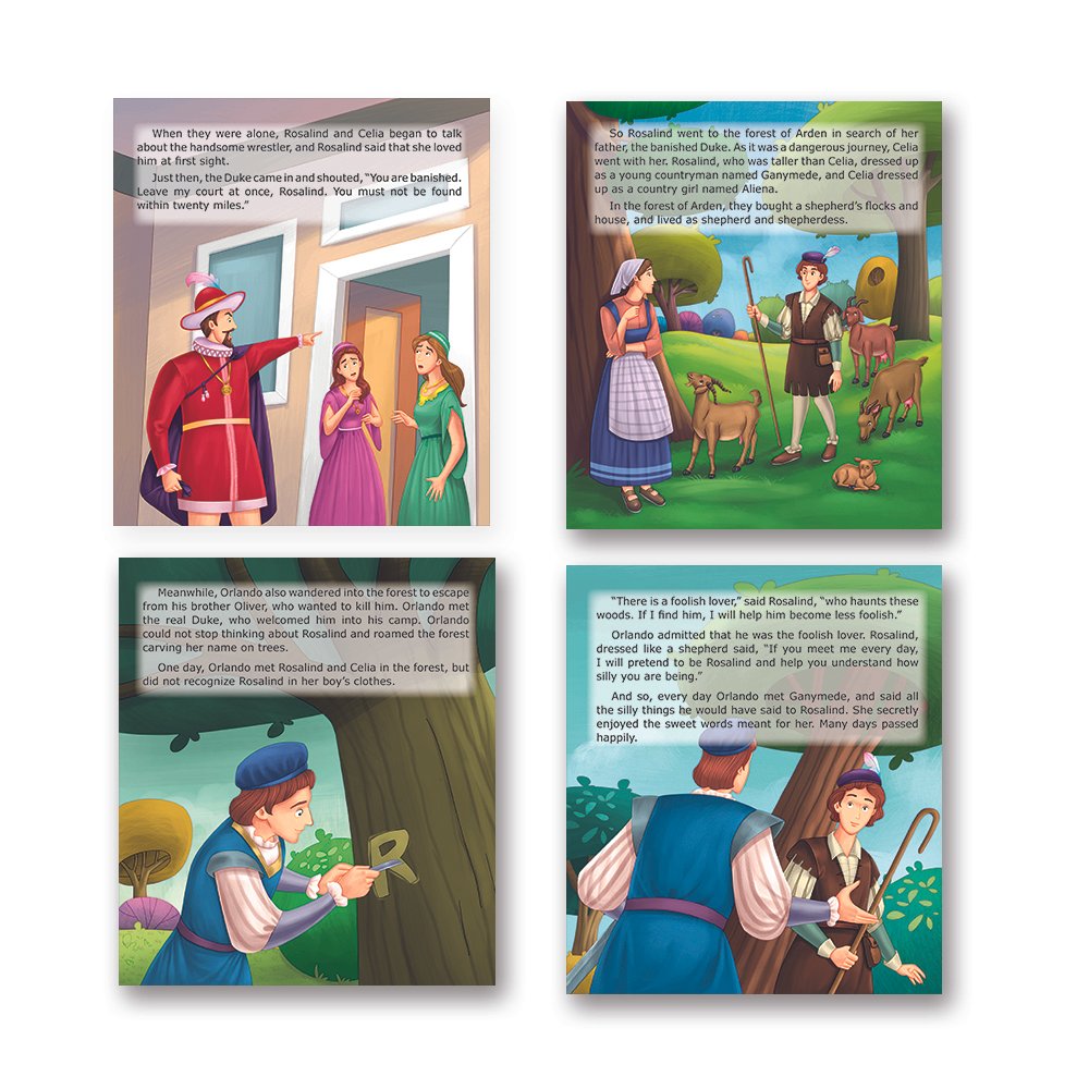 Shakespeare for Young Minds: Jolly Kids' Illustrated Stories A Combo Set of 4 Ages 6-12 Years