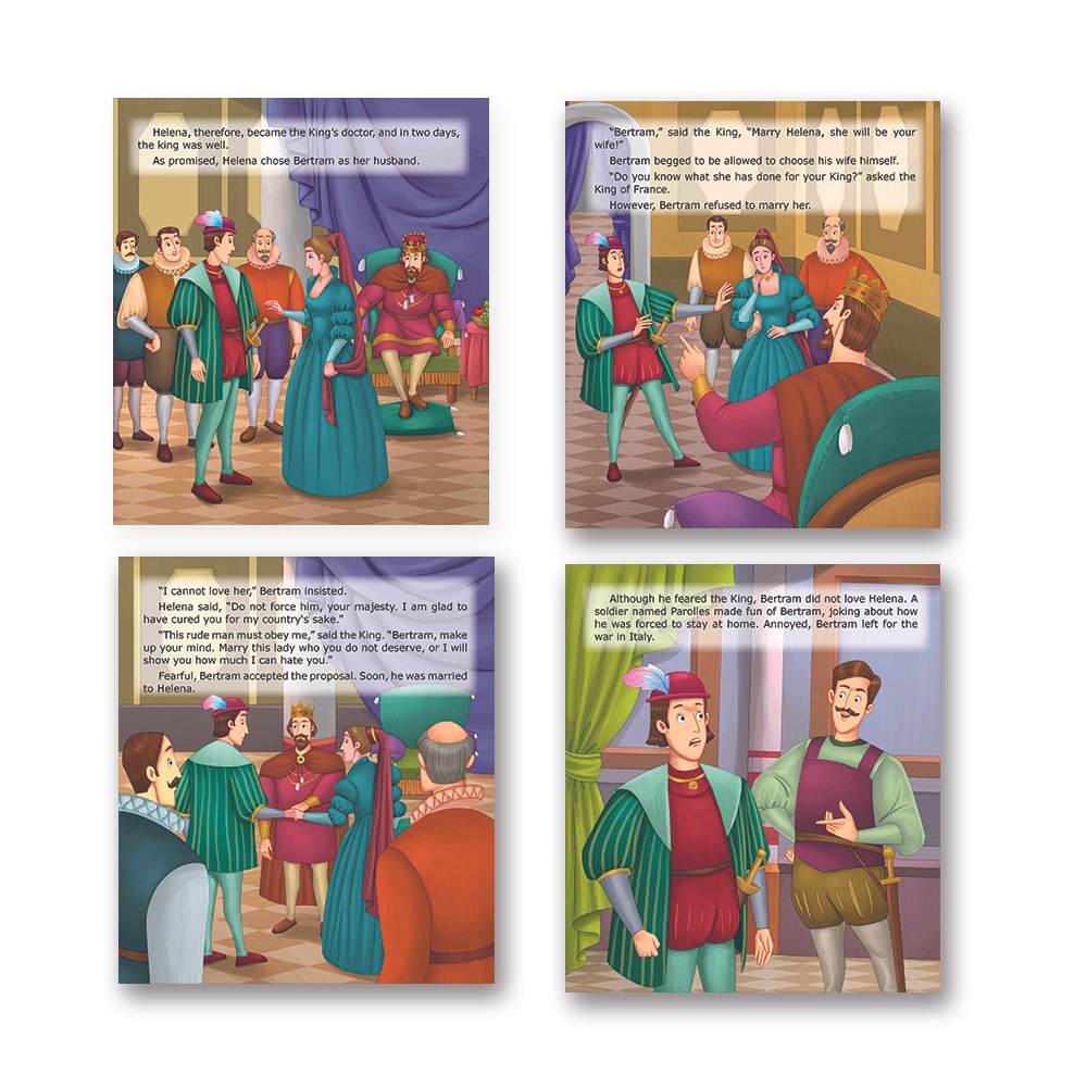 Shakespeare for Young Minds: Jolly Kids' Illustrated Stories A Combo Set of 4 Ages 6-12 Years