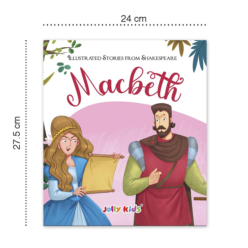 Shakespeare for Young Minds: Jolly Kids' Illustrated Stories B Combo Set of 4 Ages 6-12 Years | Hamlet, Macbeth, Much Ado About Nothing, Othello