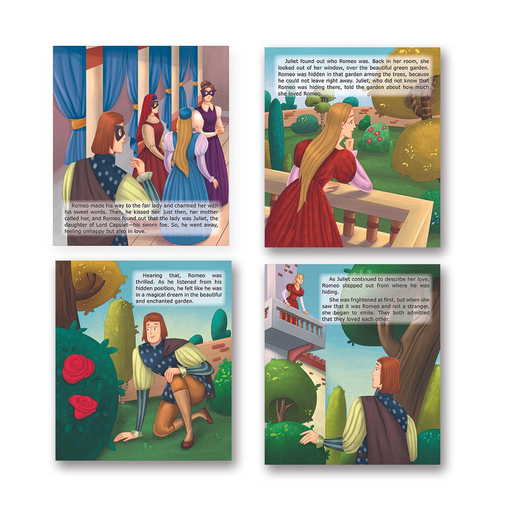 Shakespeare for Young Minds: Jolly Kids' Illustrated Stories C Combo Set of 4 Ages 6-12 Years