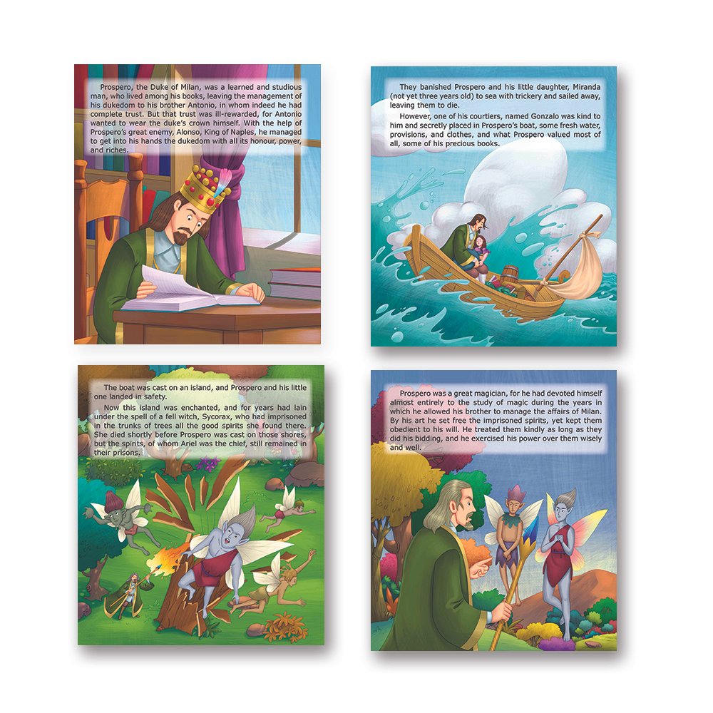 Shakespeare for Young Minds: Jolly Kids' Illustrated Stories C Combo Set of 4 Ages 6-12 Years