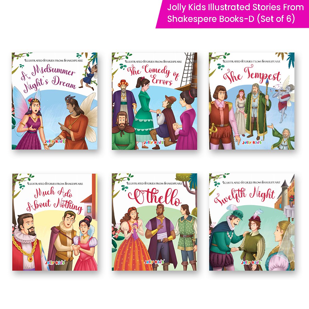 Shakespeare for Young Minds: Jolly Kids' Illustrated Stories E Combo Set of 6 Ages 6-12 Years