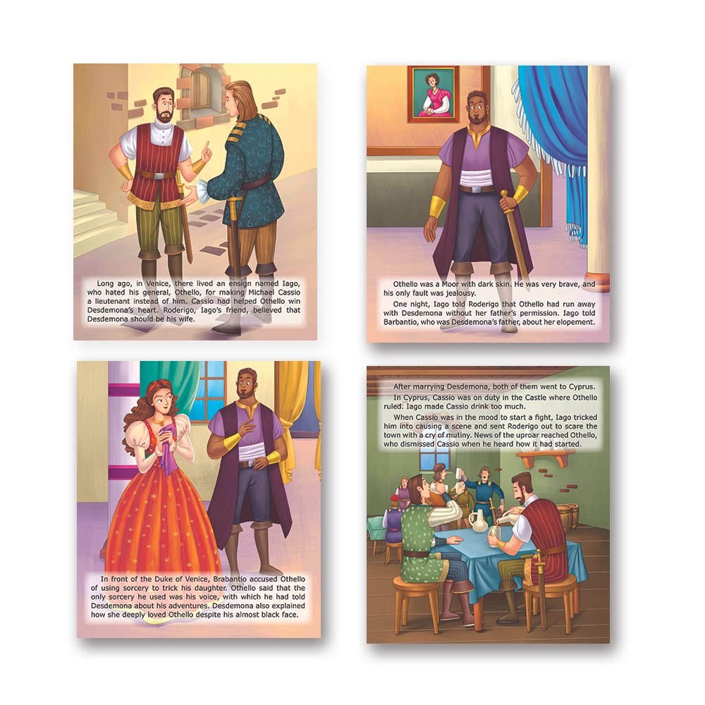 Shakespeare for Young Minds: Jolly Kids' Illustrated Stories Combo Set of 12 Ages 6-12 Years| Family Bonding through Classics Educational Literature