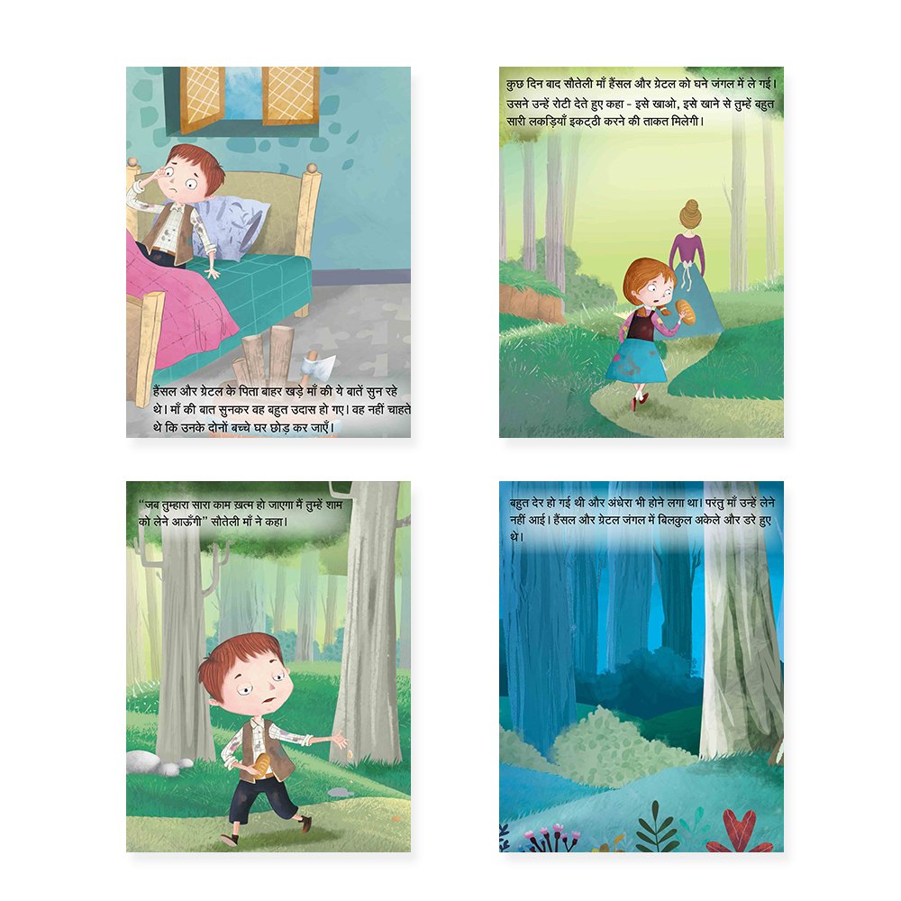 Jolly Kids Sundar Chitrit Pari Kathaye pustak C Set of 4 For Kids Ages 3-8 Years| Ultimate Collection of Magical Fairy Tales in Hindi