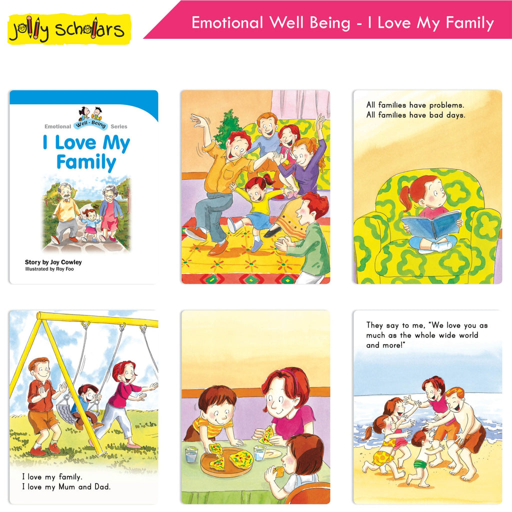 Jolly Scholars Emotional Well Being Story Books Set of 8 Ages 3-6 Years For Kids Learn Beauty, Anger, Sadness, Love Family & Friends etc.