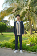 Duo Draft Navy Blue Shacket by Hilo Design