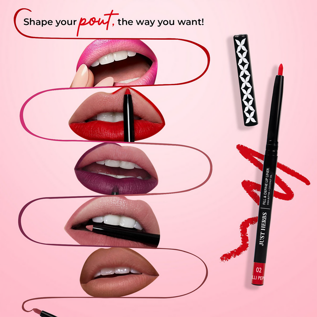 Just Herbs Fill & Define Lip Liner - Dirty Rose
