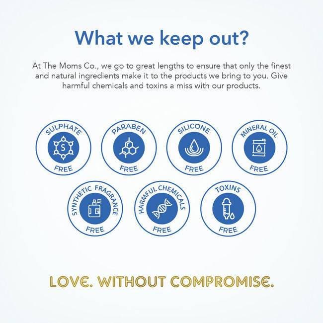 The Moms Co Natural Baby Wash with Coconut-based Cleansers & Chamomile Oil to Gently Clean, Calm & Soften the Skin