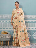 Shree Shyam Fashion Cream Silk Saree