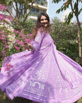 Teeya Creation Baby Pink Color Georgette Fabric Heavy Embroidery Work Fully Stitched Gown