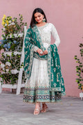 Teeya Creation White Colour Faux Georgette Heavy Embroidery Work Fully Stitched Gown