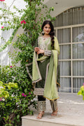 Teeya Creation Multi Color Star Georgette Embroidery Work Fully Stitched Salwar Suit
