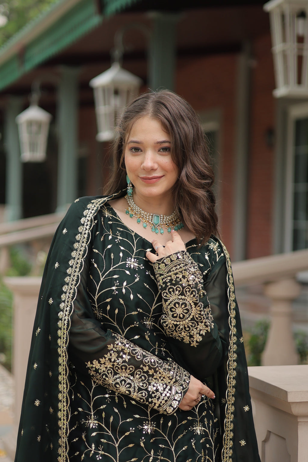 Teeya Creation Green Color rangoli Silk Heavy Sequence And Embroidery Work Fully Stitched Plazo Pair