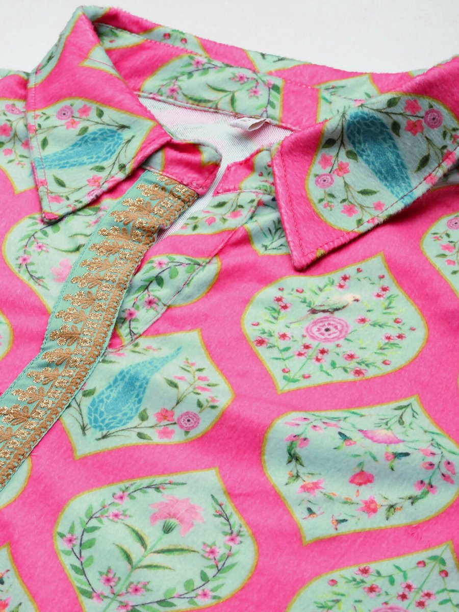 Ahalyaa Women's Traditional Wear Co-ods - Pink