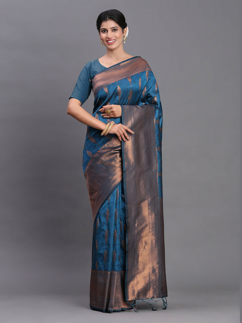 Shree Shyam Fashion Silk Peach Saree