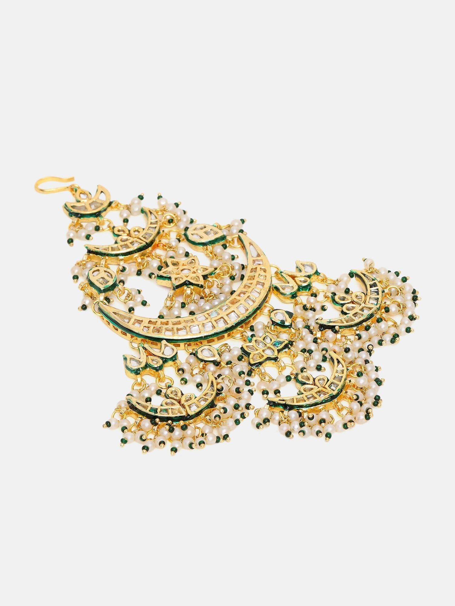 Ruby Raang 22k Gold Polished Kundan Passa