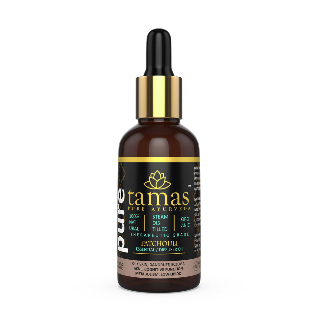 Tamas Pure Ayurveda 100% Organic Patchouli Essential Oil- USDA Certified Organic