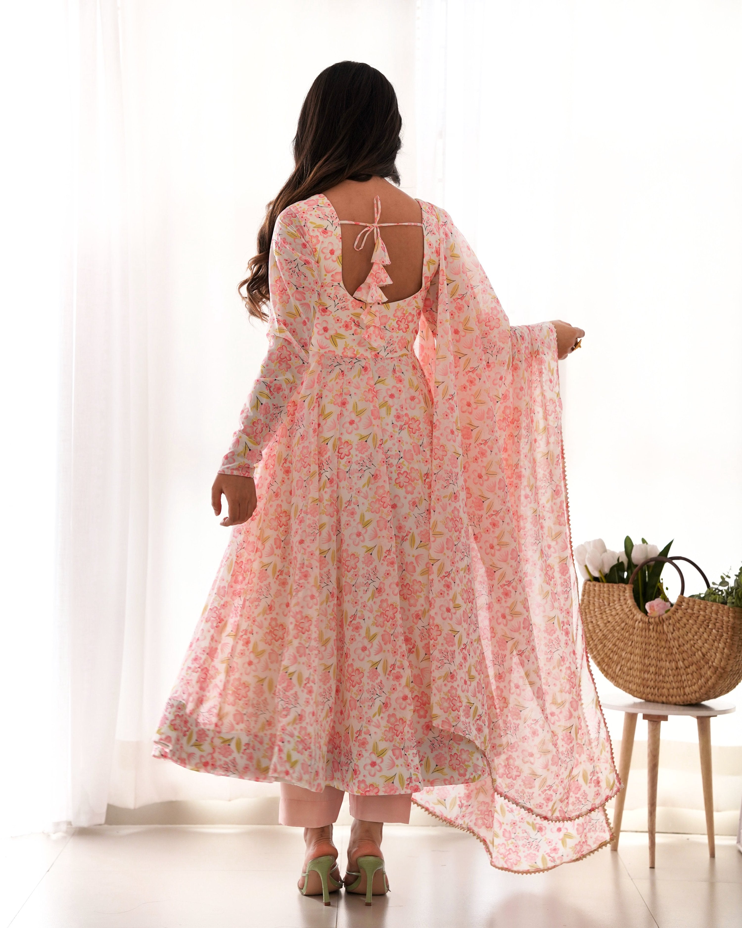Lehenga Mart Designer Anarkali Suit for Women or Girls - Multicolor