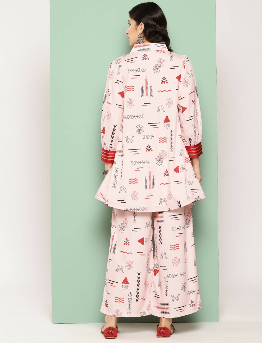 Ahalyaa Women's Traditional Wear Co-ods - Peach
