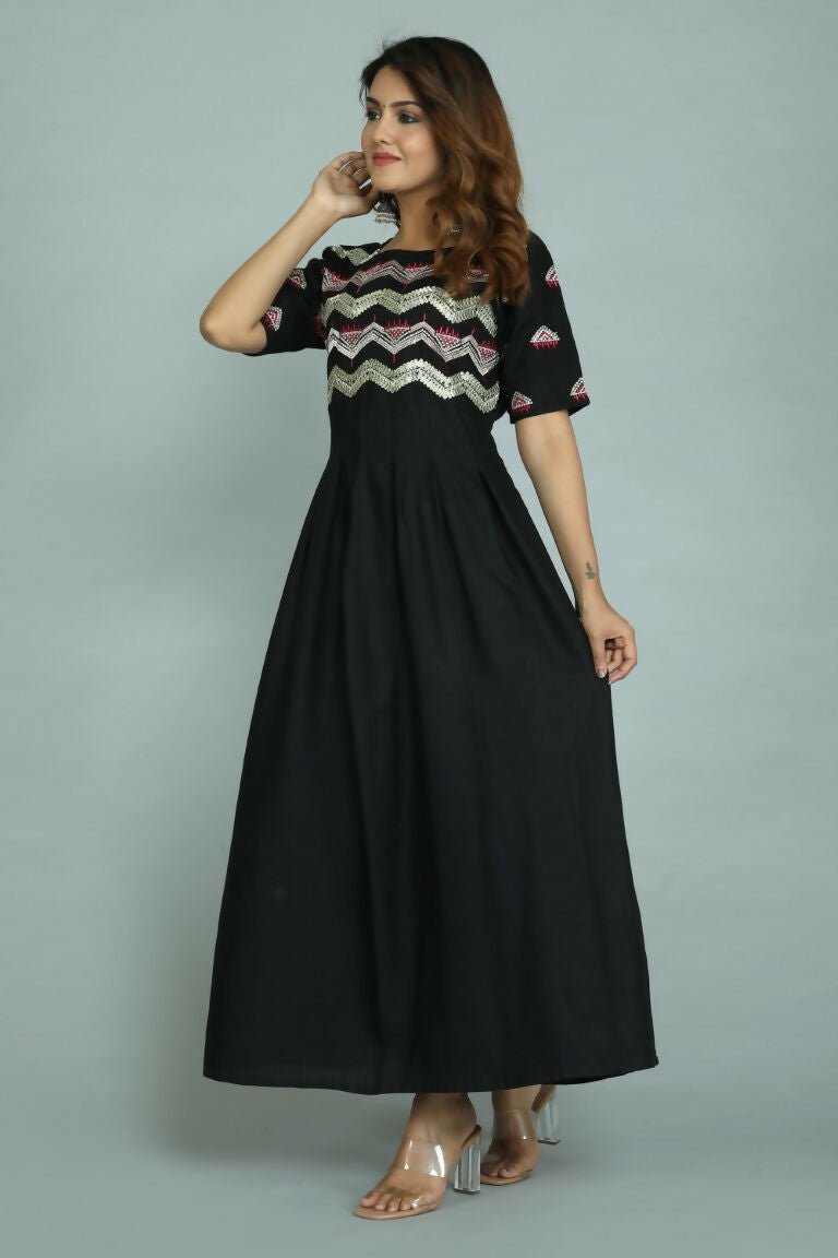Alvano Printed Stylish Anarkali Kurti for Women and Girls Rayon Embroidery
