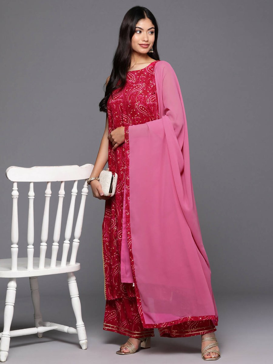 Ahalyaa Women's Traditional wear Kurta Set - Red