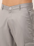 Jainish Men's Casual Cotton Solid Cargo Pants ( KGP 154 Light-Grey )