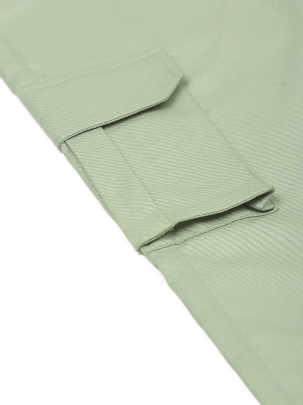 Jainish Men's Casual Cotton Solid Cargo Pants ( KGP 154 Pista-Green )