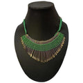 MS Fashion India Latest Threaded Green Color Necklace For Women