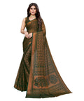 Vamika Green Chiffon Brasso Bollywood Style Woven Saree (BARKHA GREEN)