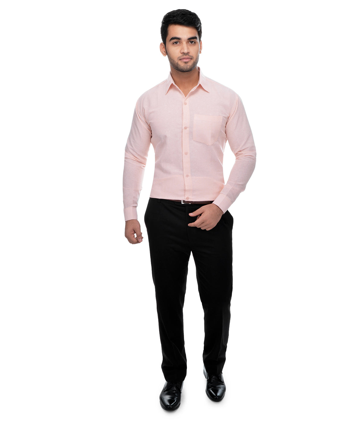 RIAG Beige Men's Full Sleeves Solid Shirt