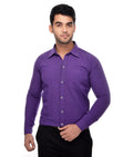 RIAG Purple Men's Full Sleeves Solid Shirt