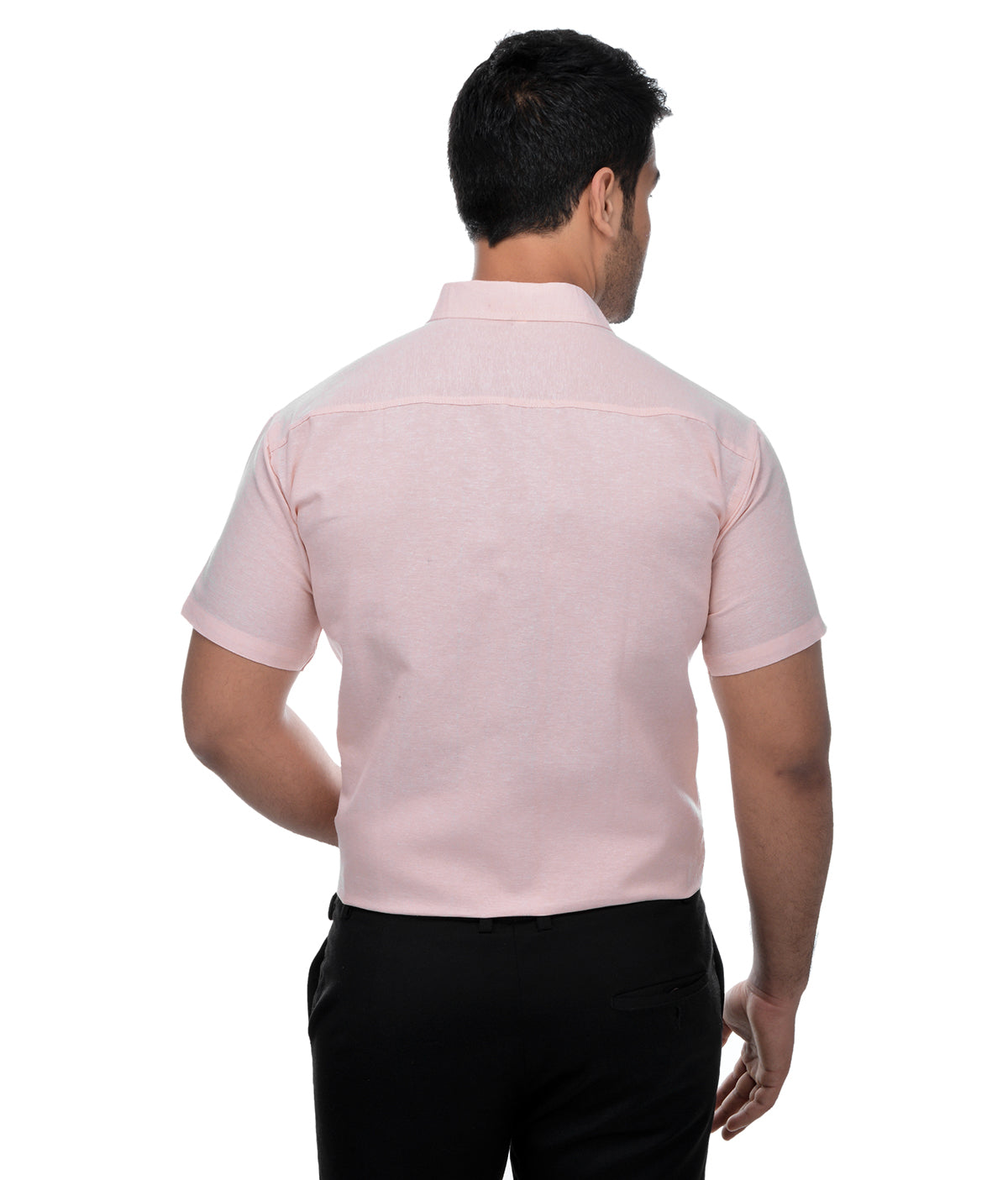 RIAG Beige Men's Half Sleeves Solid Shirt
