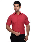 RIAG Red Men's Half Sleeves Solid Shirt