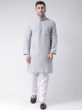 RIAG Grey Men's Ethnic Long Kurta And Pyjama Set