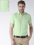 RIAG Green Men's Half Sleeves Solid Shirt