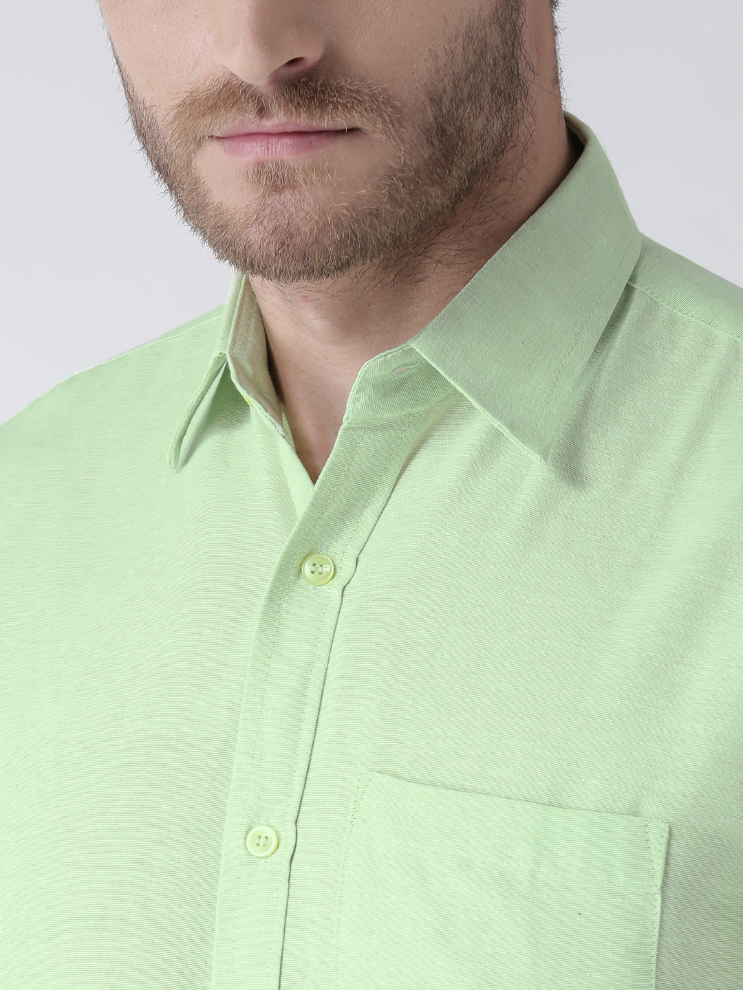 RIAG Green Men's Half Sleeves Solid Shirt