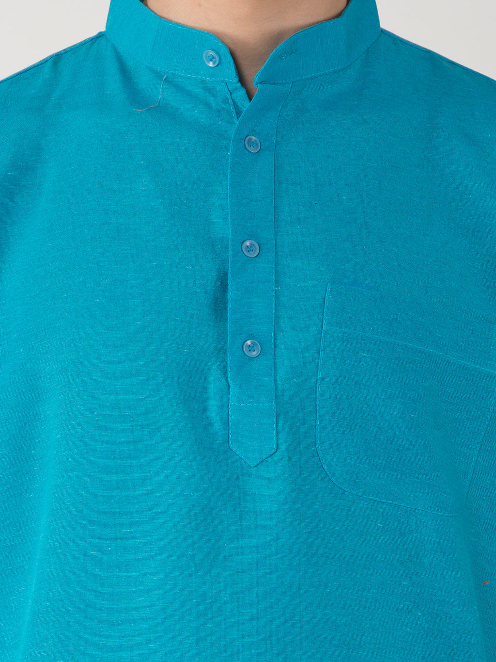 RIAG Men's Blue Cotton Short Ethnic Kurta