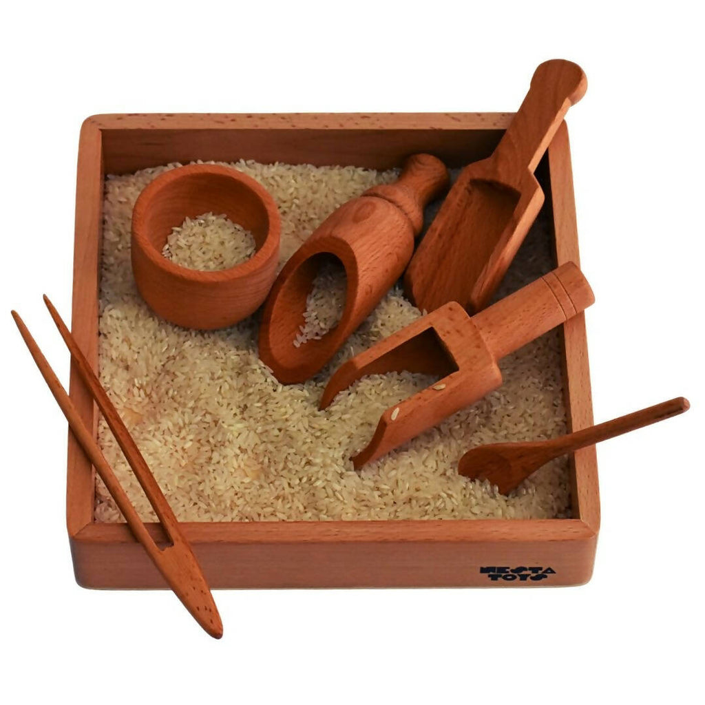 Nesta Toys Montessori Tray - Beech Wood