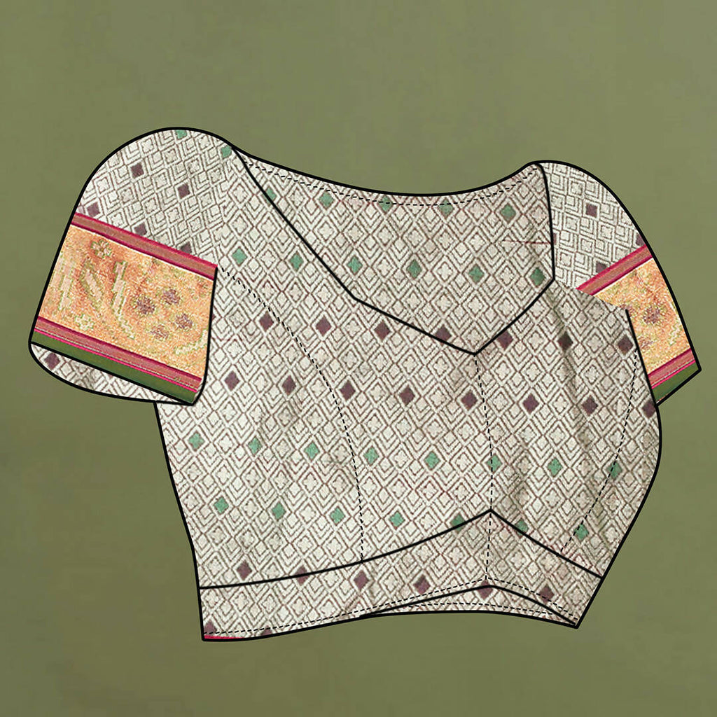 Lorenvalley Fashion Pink Patola Silk Woven Design Zari Meenakari Weaving Saree