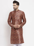 Jompers Men Multi-colour Printed Kurta Only