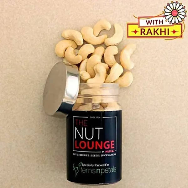 Serene Lord Krishna Rakhi & Cashew Jar
