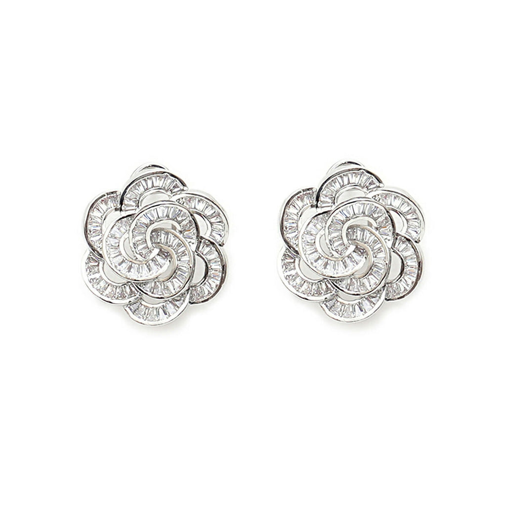 Flower Diamond Earrings- Ruby Raang
