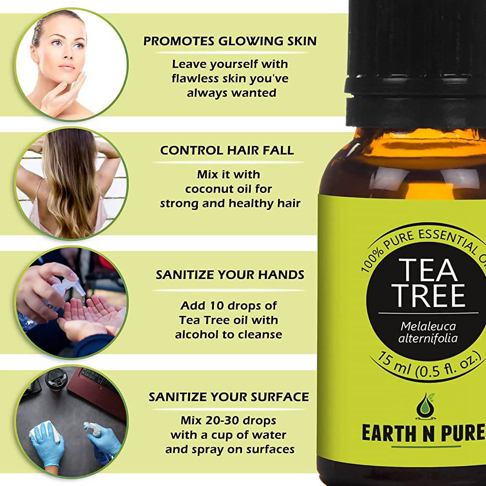 Earth N Pure Essential Oils (Tea Tree, Lavender & Rosemary)