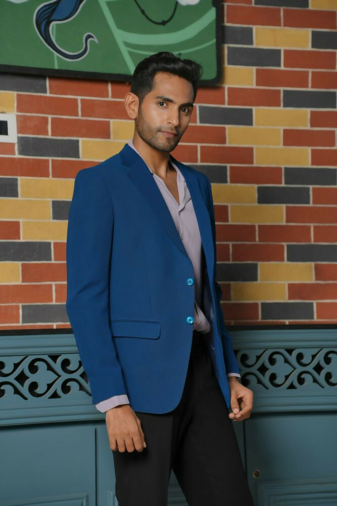 Teal Blue Smart-Casual Co-Ord Set by Hilo Design