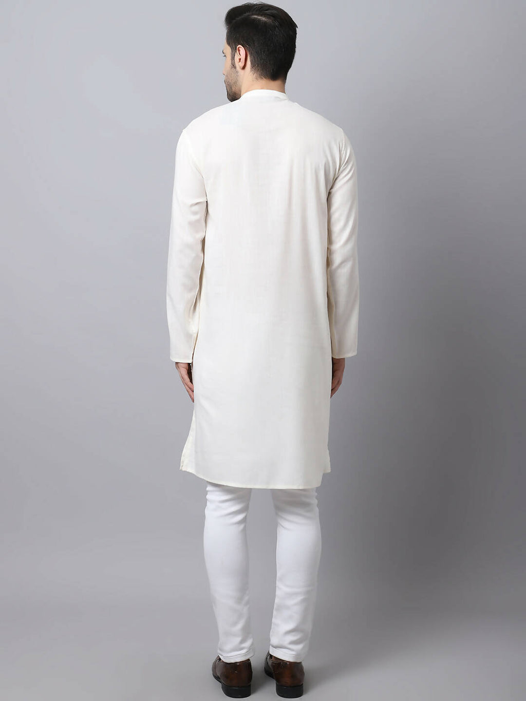 Even Apparels White Cotton Pure Cotton Men's Kurta With Side Placket
