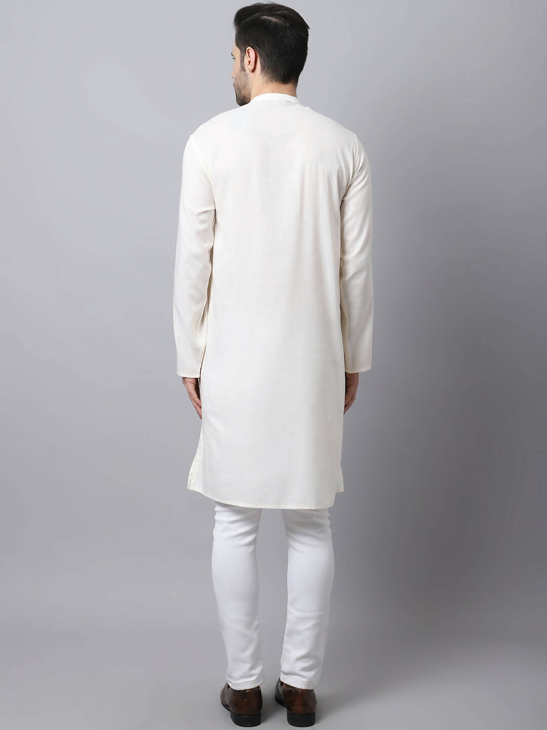 Even Apparels White Cotton Pure Cotton Men's Kurta With Side Placket