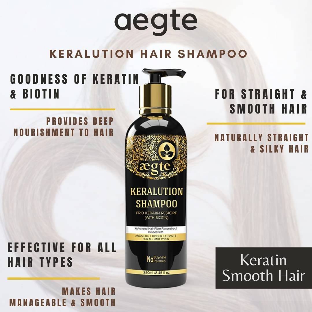 Aegte Keralution Shampoo Pro-Keratin Restore (With Biotin)