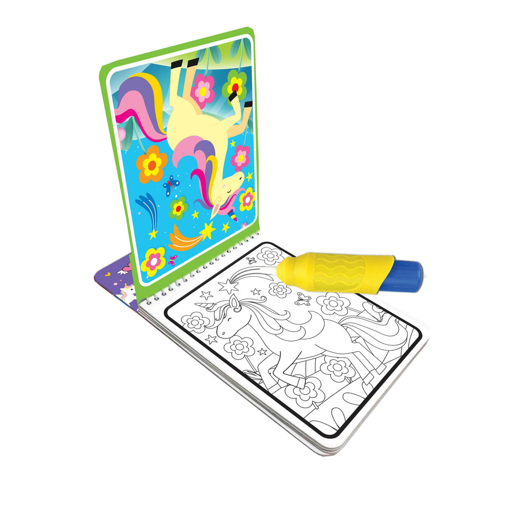 Dreamland Water Magic Unicorn- With Water Pen - Use Over and Over Again : Children Drawing, Painting & Colouring Spiral Binding