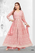 Joban Fashion Georgette Peach Color Kurta Set