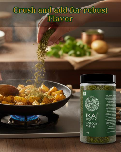 IKAI Organic Kasuri Methi (Sundried Organic Fenugreek Leaves)